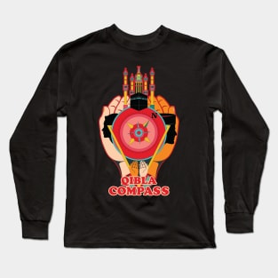 qibla compass Long Sleeve T-Shirt